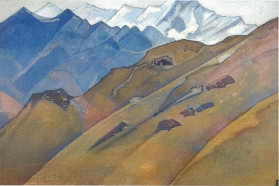 Рерих Н.К. пещера миларайпы. 1931.