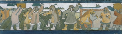 Рерих Н.К. Север (эскиз для декоративного фриза). 1904.